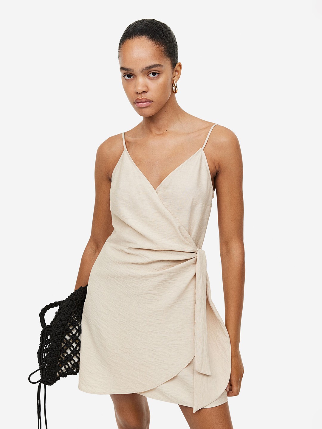 

H&M Wrap Dress, Beige