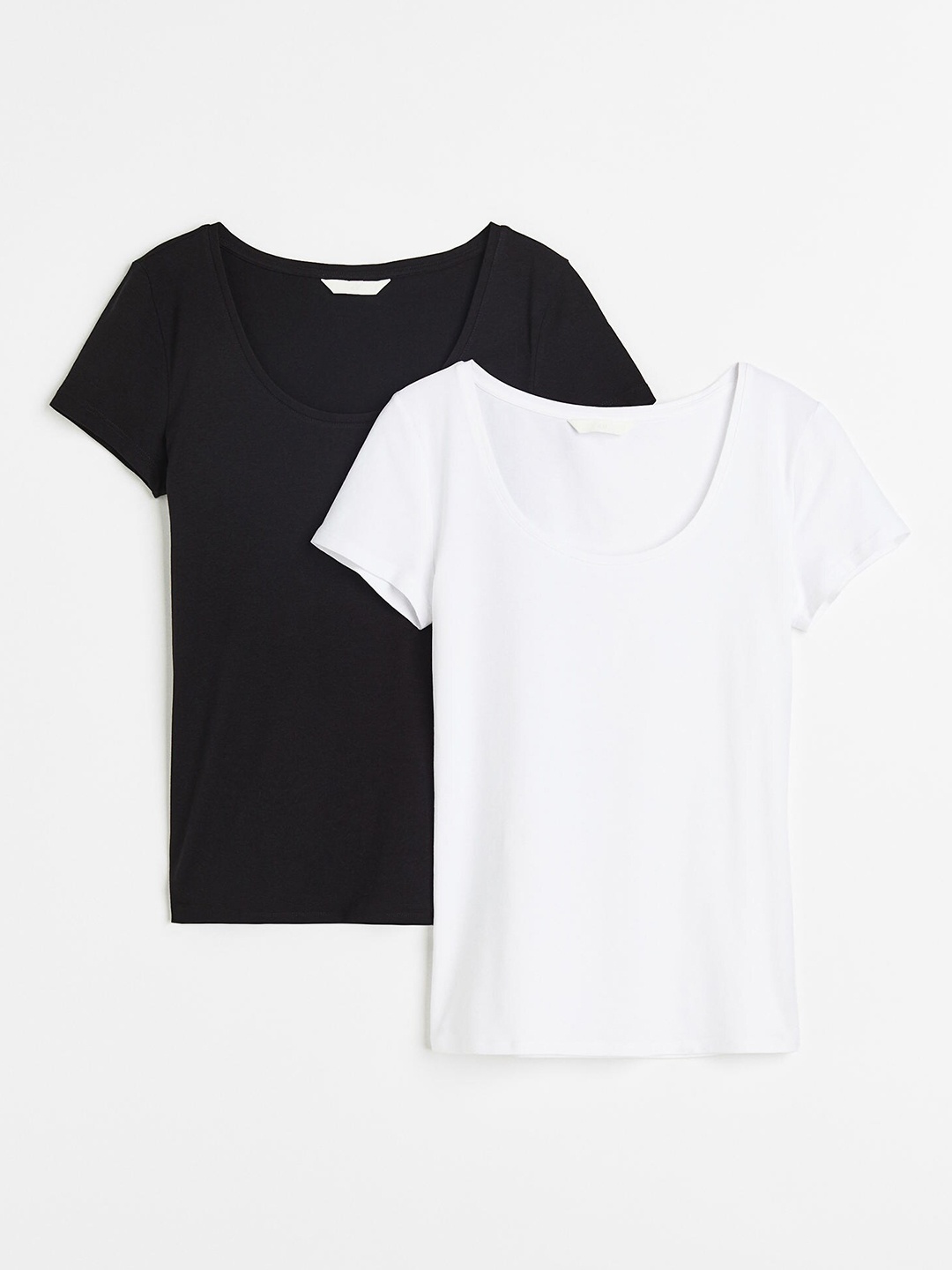 

H&M Women 2-Pack Jersey Tops, Black
