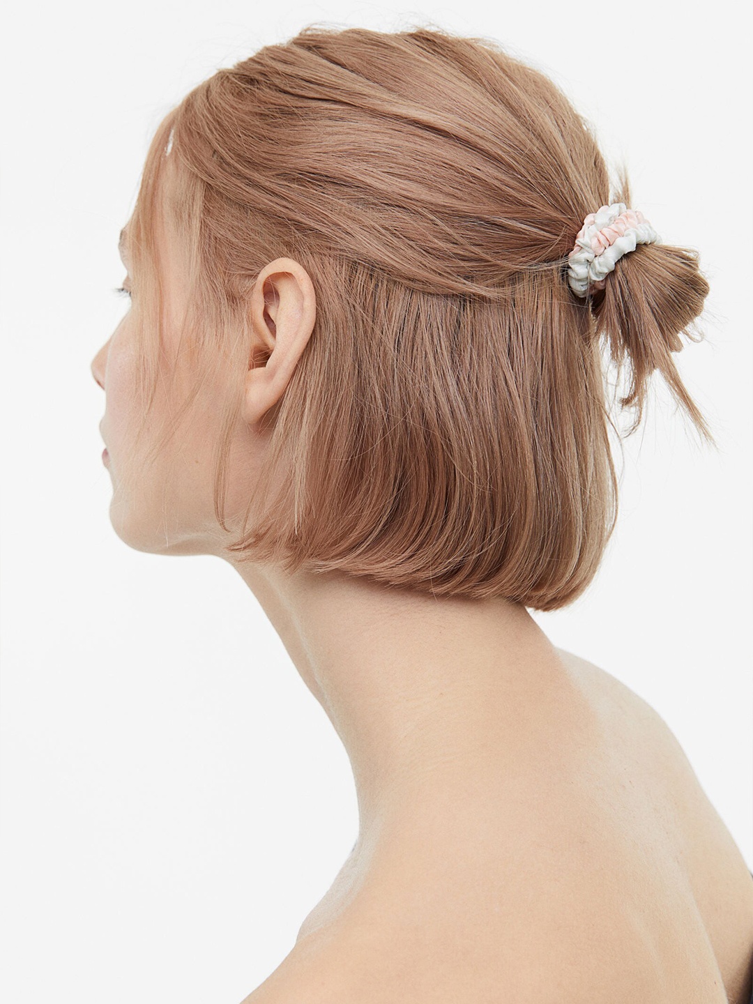

H&M 4-Pack Silk Scrunchies, Green