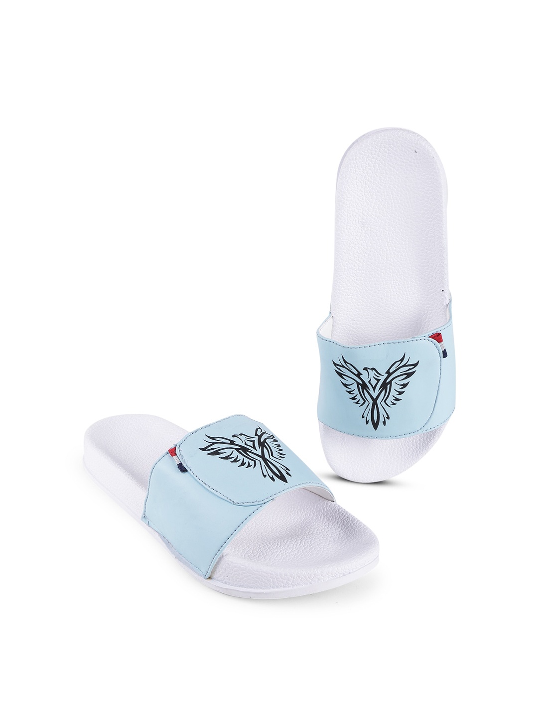

PERY PAO Men Printed Sliders, Blue