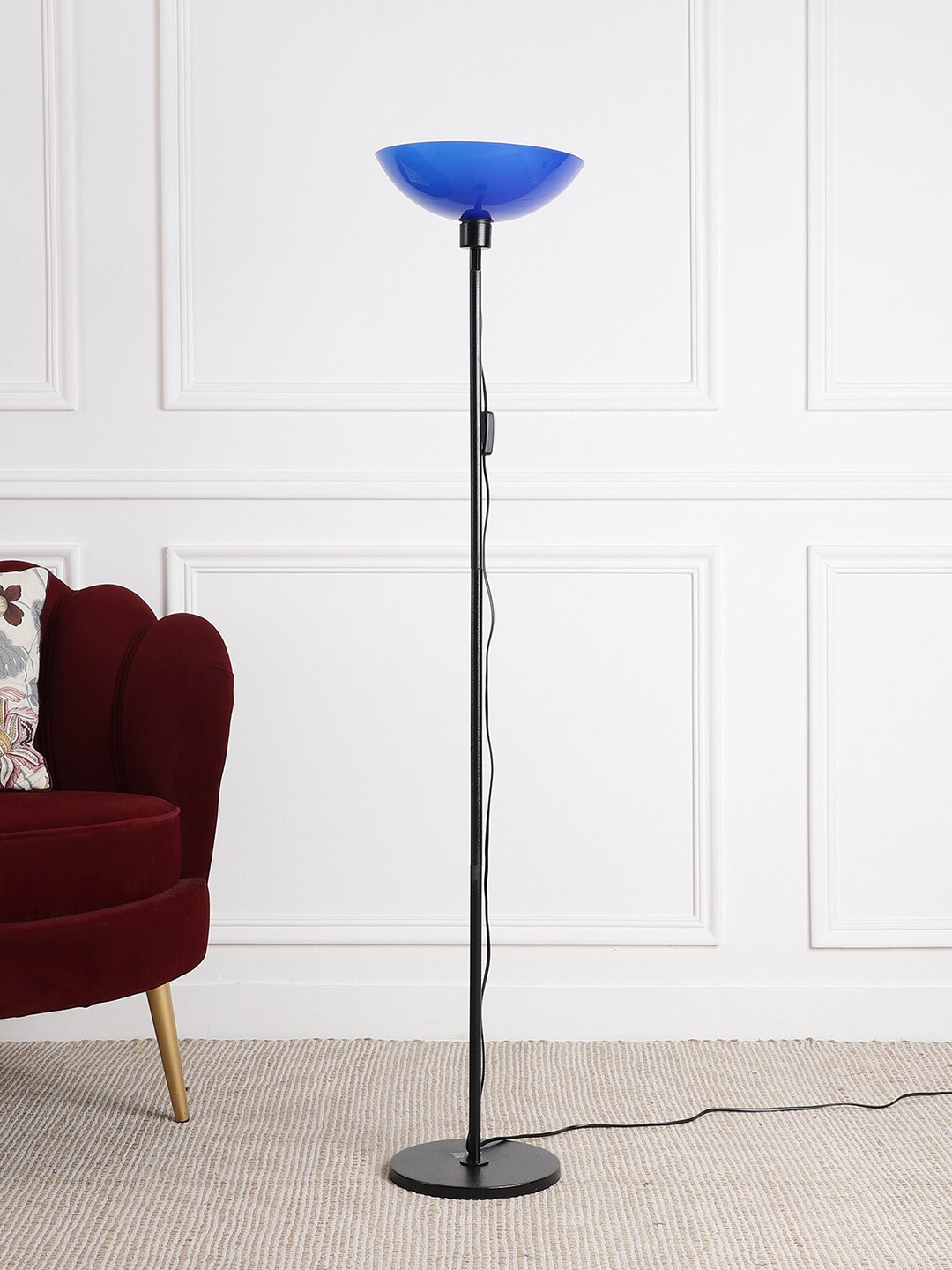 

SANDED EDGE Black & Blue Contemporary Floor Lamp