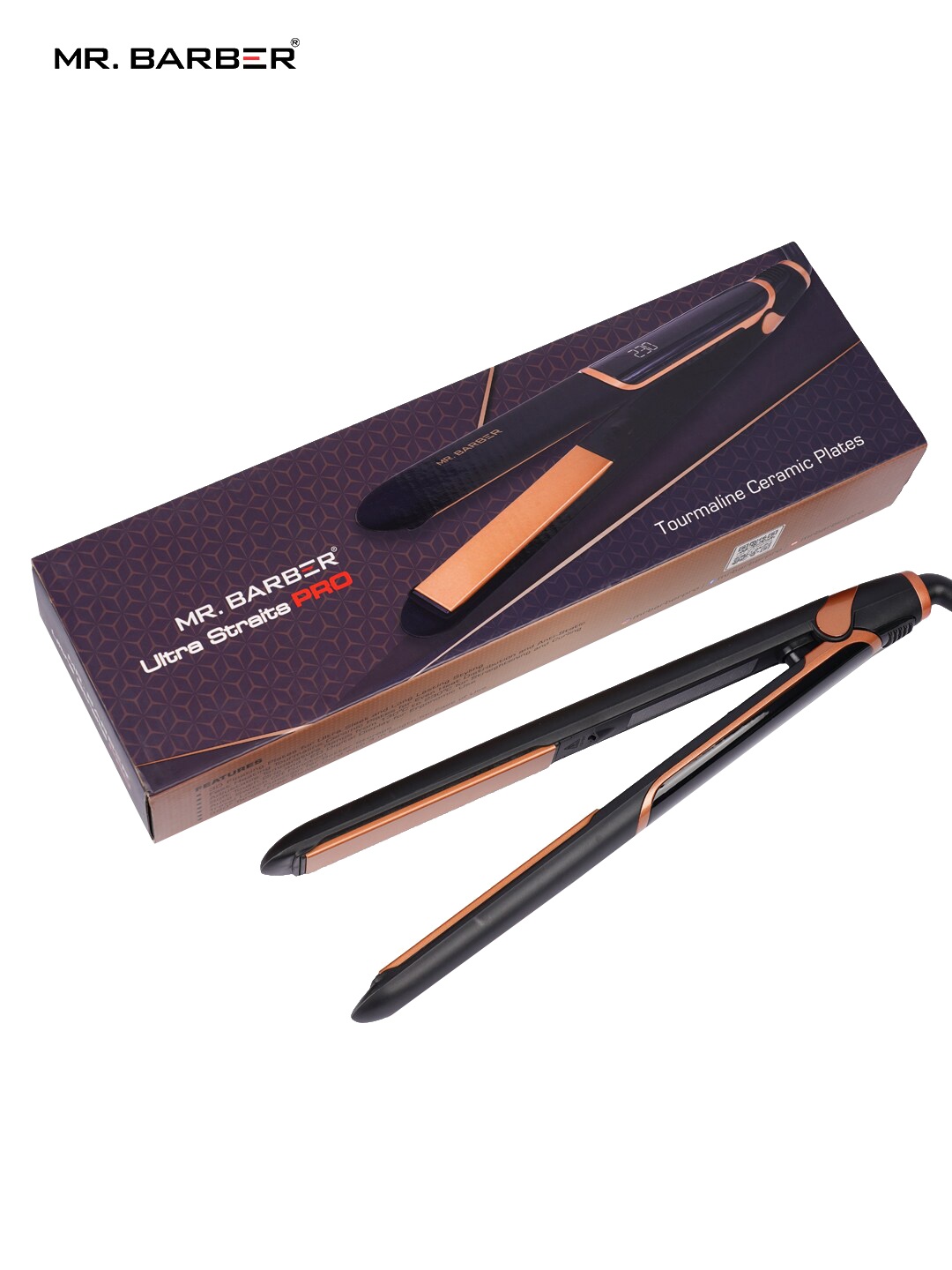 

Mr Barber Ultra Straits Pro Hair Straightener With Anti-Static Technology - Black