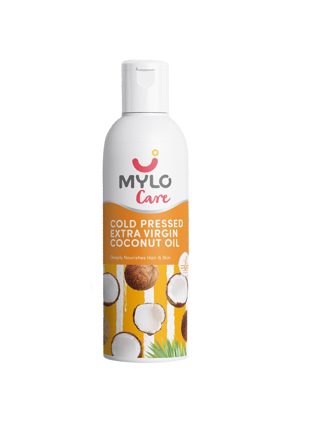 

Mylo Cold Pressed Extra Virgin Coconut Oil For Skin & Hair - 200ml, White