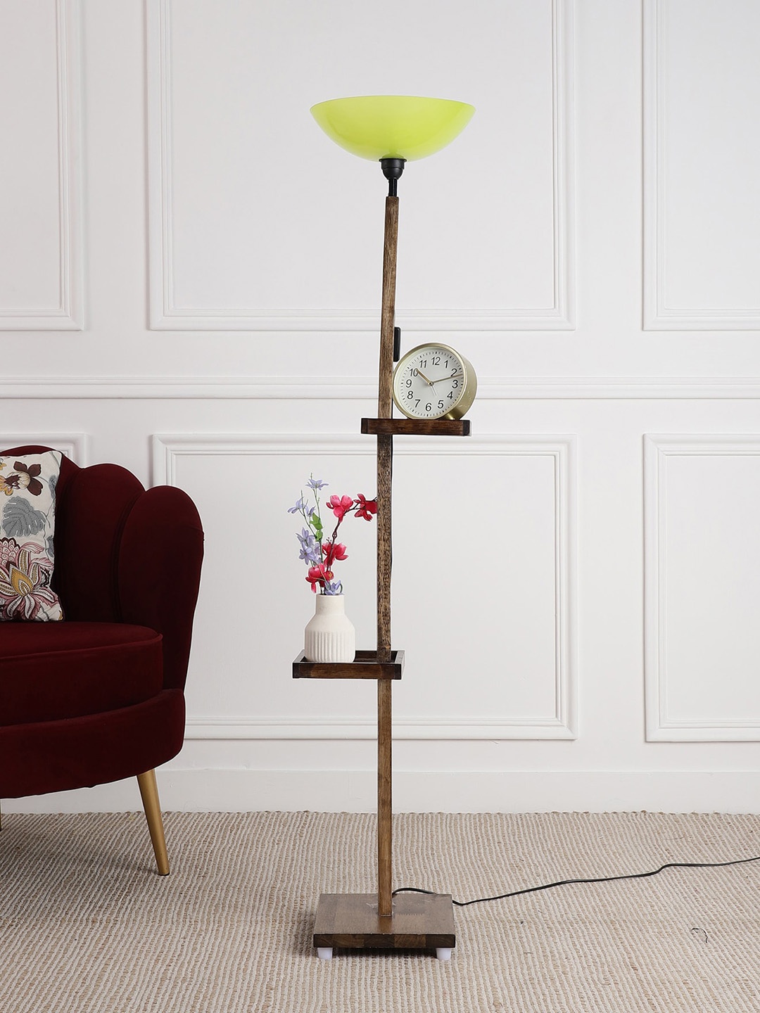 

SANDED EDGE Brown & Yellow Iron Floor Lamp