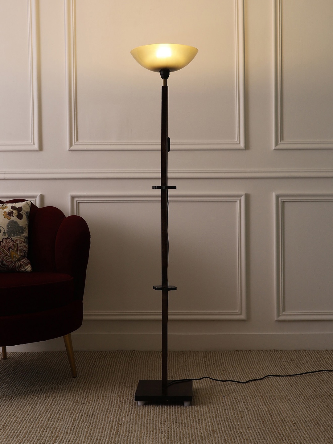 

SANDED EDGE Black Textured Iron Floor Lamp