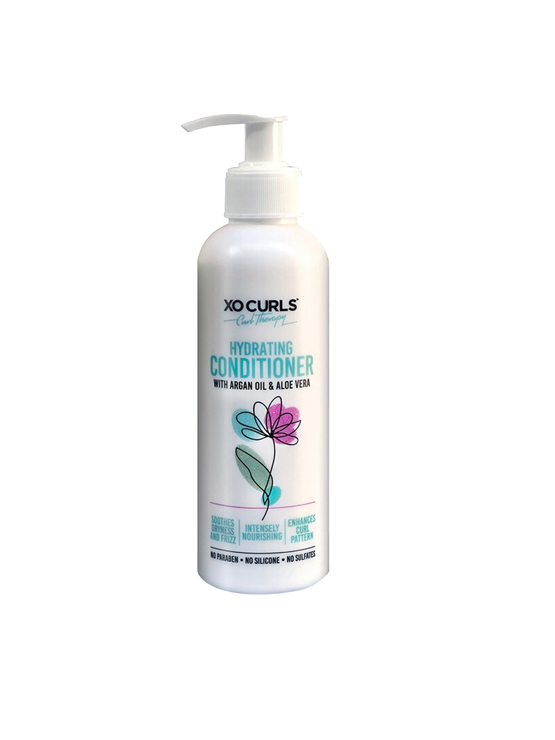 

XO CURLS Curl Therapy Hydrating Conditioner with Argan Oil & Aloe Vera -, White