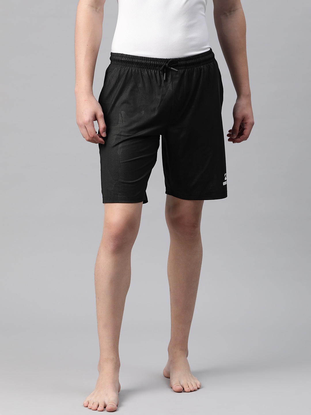 

TOM BURG Printed Lounge Shorts, Black