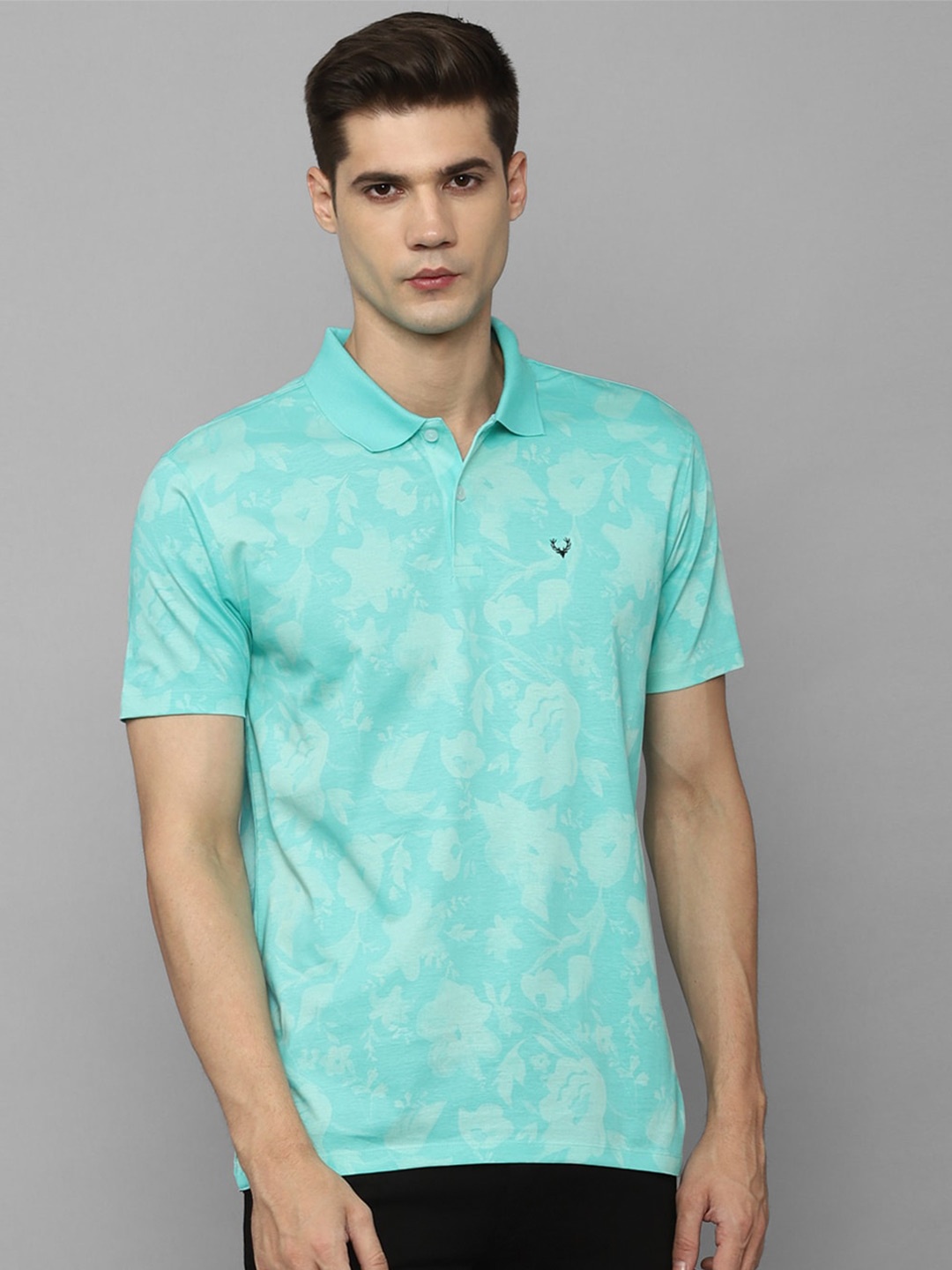 

Allen Solly Polo Collar Pure Cotton T-Shirt, Blue