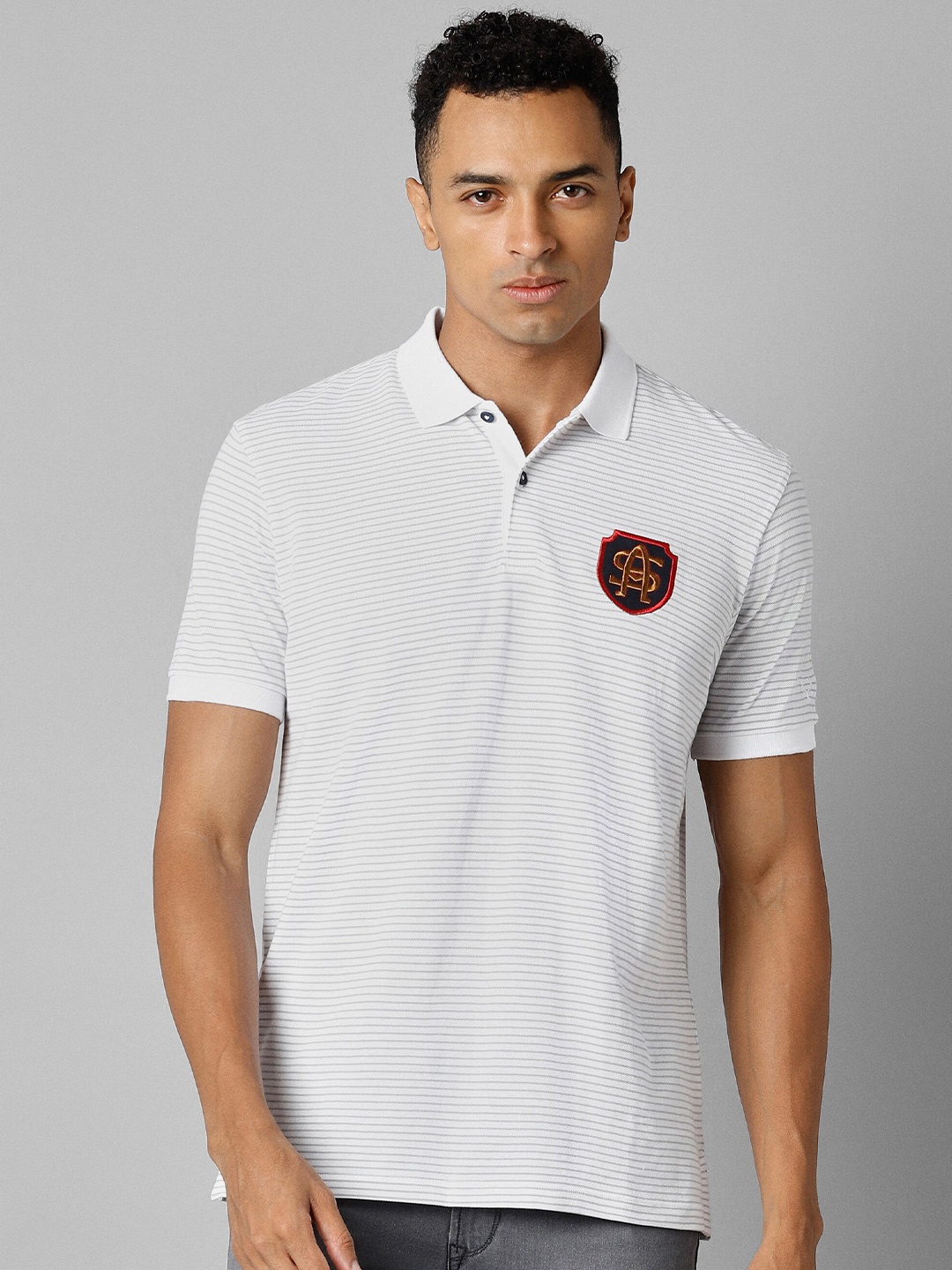 

Allen Solly Sport Striped Polo Collar T-shirt, White