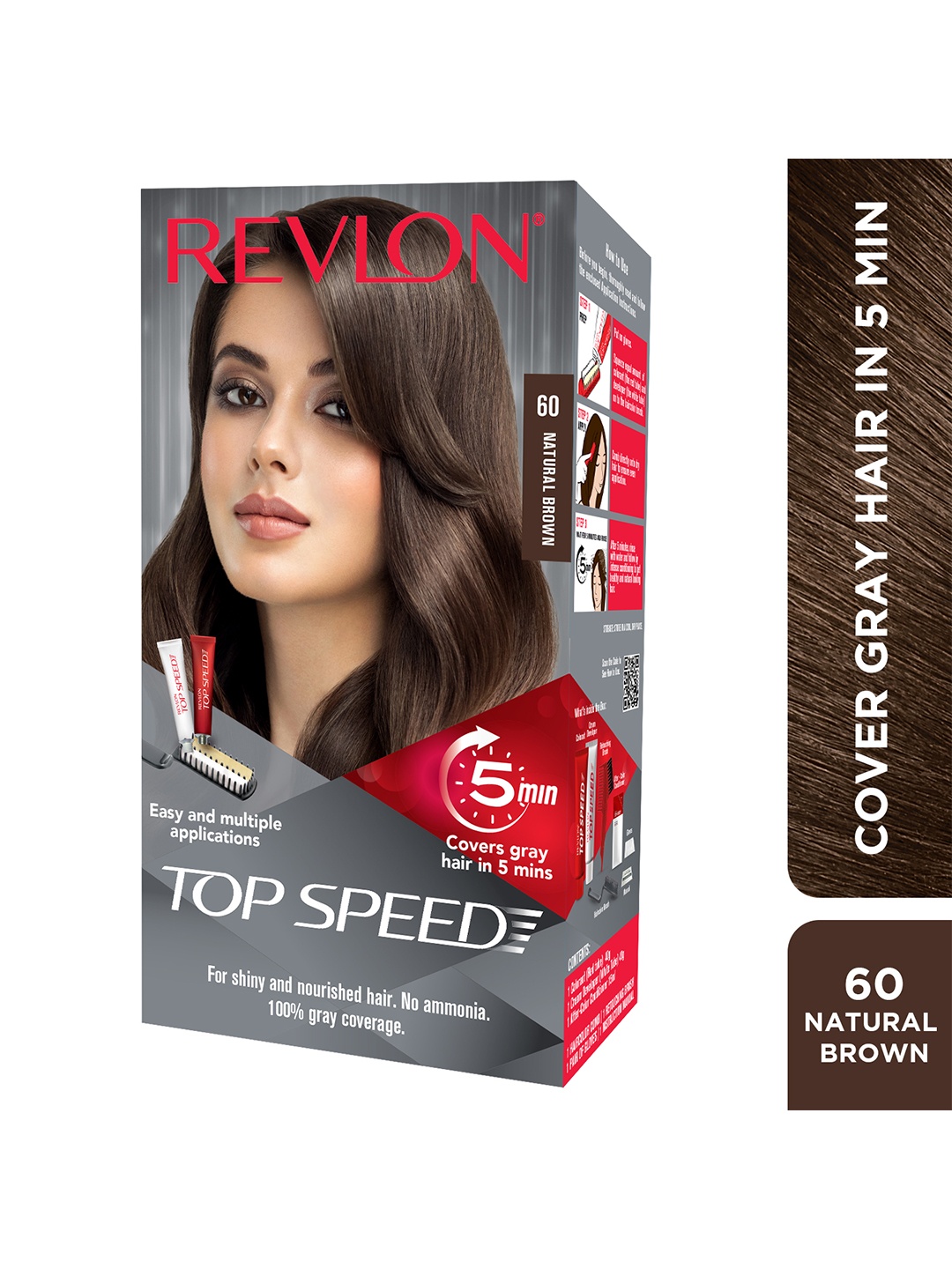 Revlon Top Speed Hair Color - Women - Natural Brown 60
