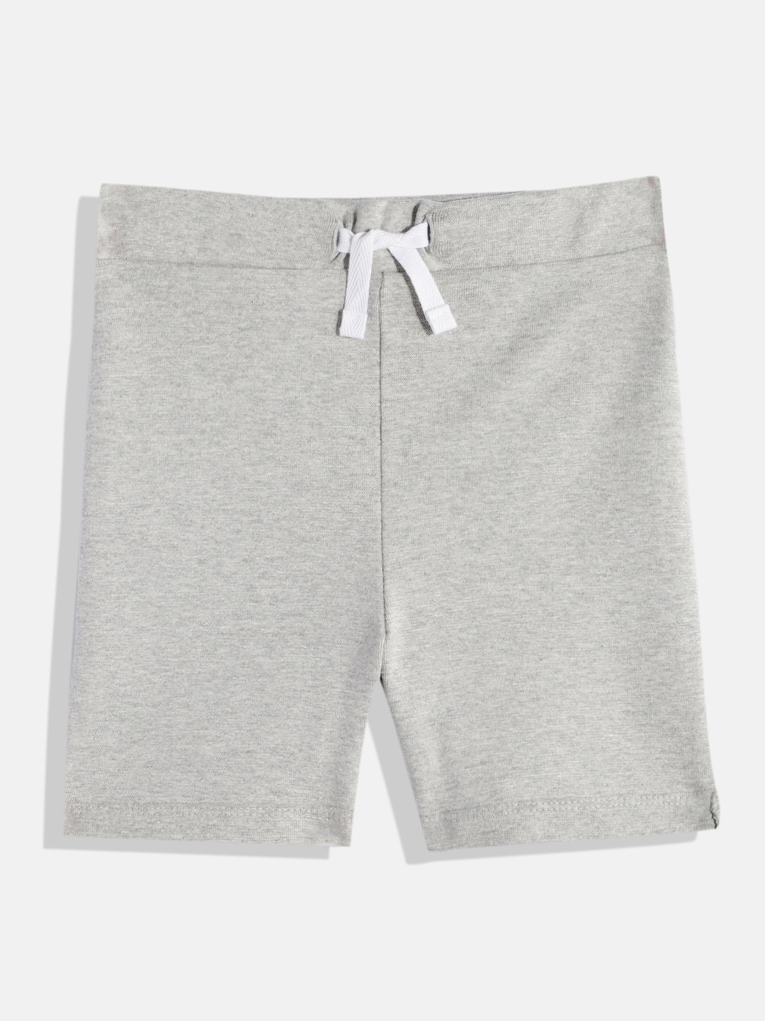 

METRO KIDS COMPANY Girls Solid Regular Shorts, Grey melange