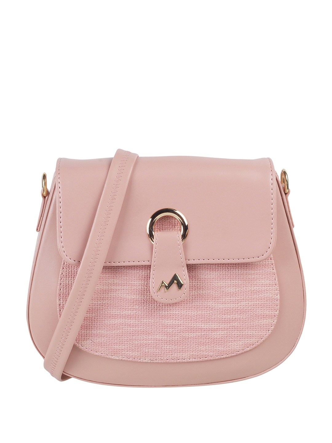 

Metro Textured Swagger Sling Bag Quilted, Pink