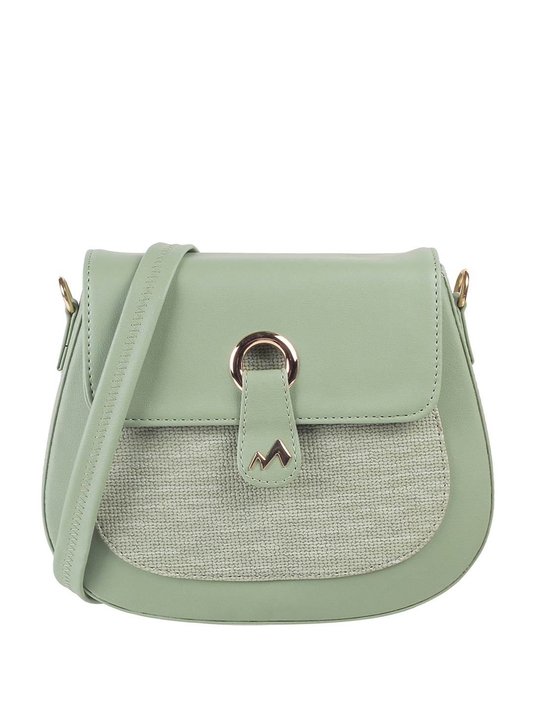 

Metro Textured Half Moon Sling Bag, Green
