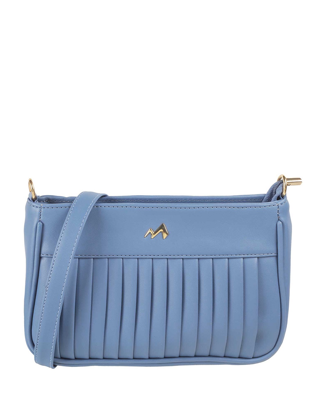 

Metro Textured Structured Sling Bag, Blue