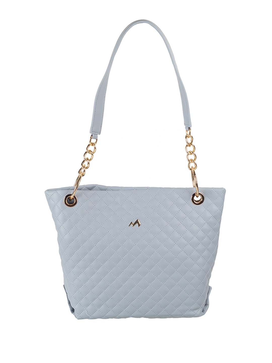 

Metro Textured Structured Shoulder Bag With Quilted, Blue