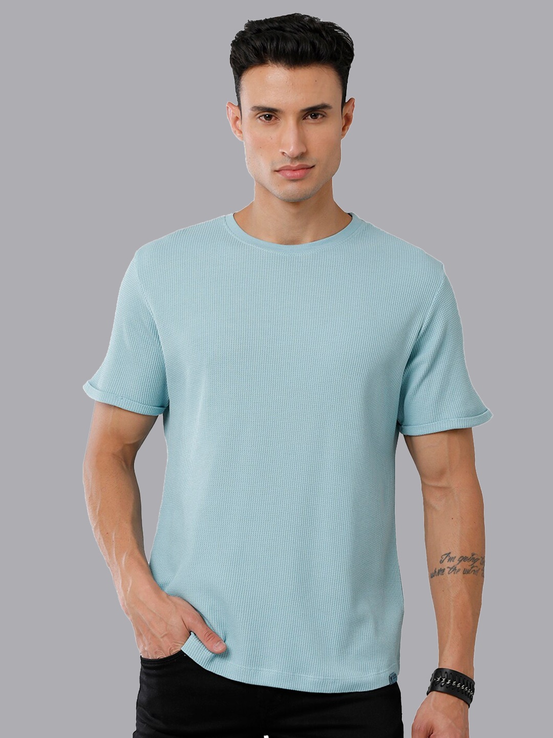 

Voi Jeans Round Neck Short Sleeves T-shirt, Blue