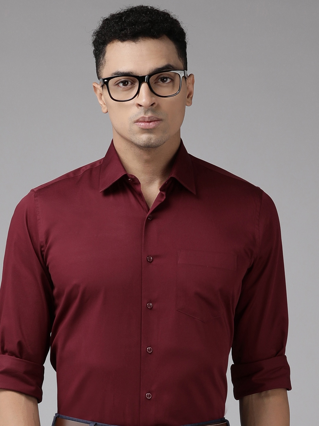 

Van Heusen Slim Fit Pure Cotton Formal Shirt, Maroon