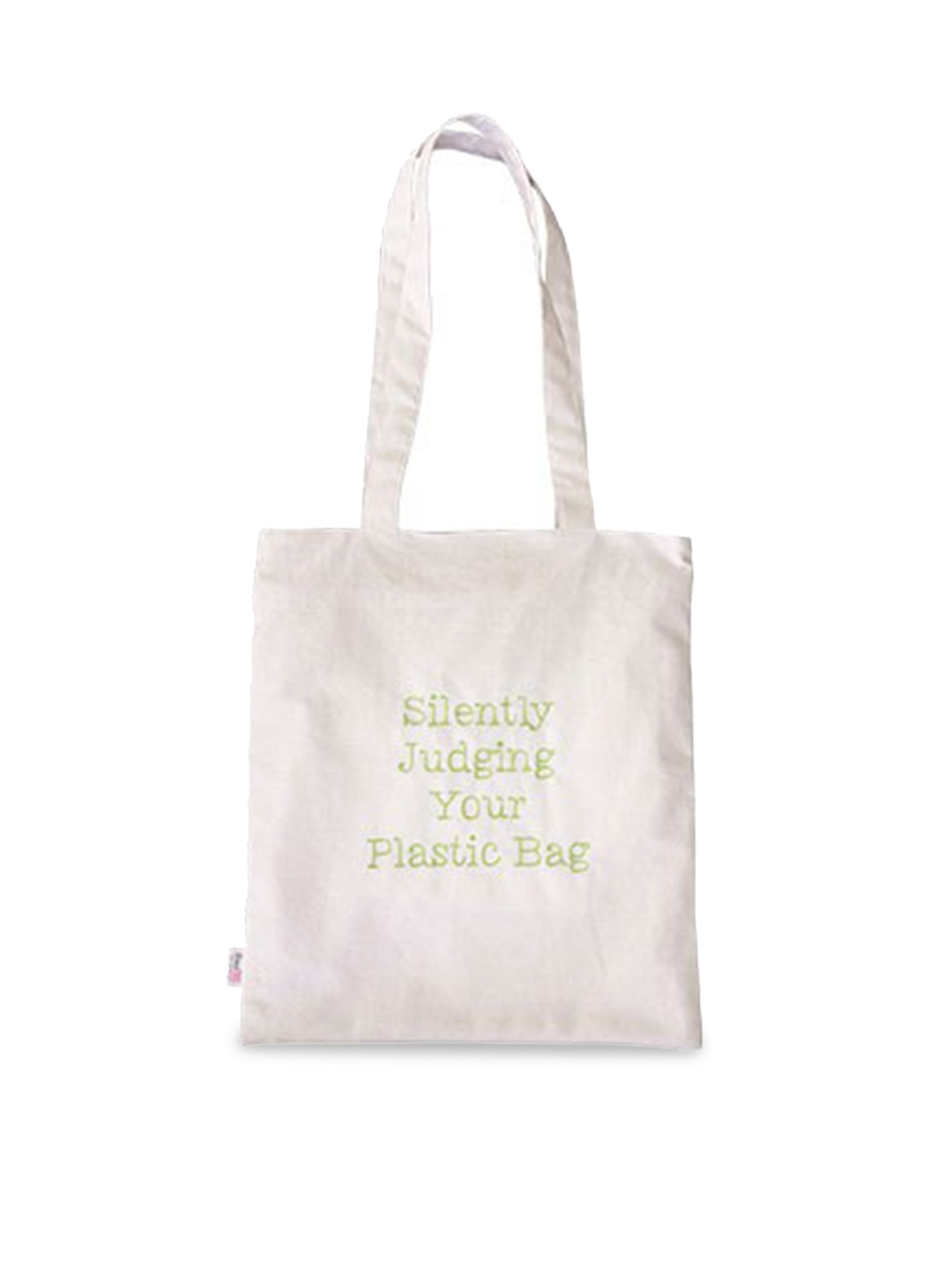 

BandBox Typography Printed Cotton Shopper Tote Bag, White