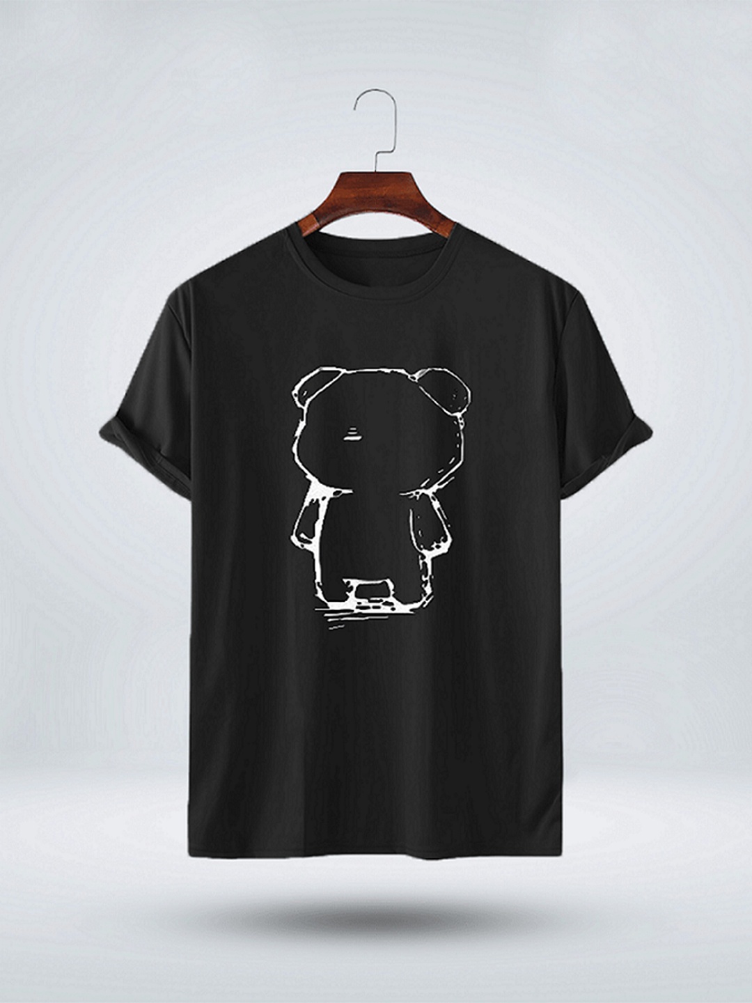 

Try This Graphic Printed Cotton T-shirt, Black