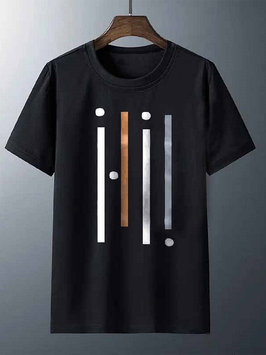 

Try This Graphic Printed Cotton T-Shirt, Black