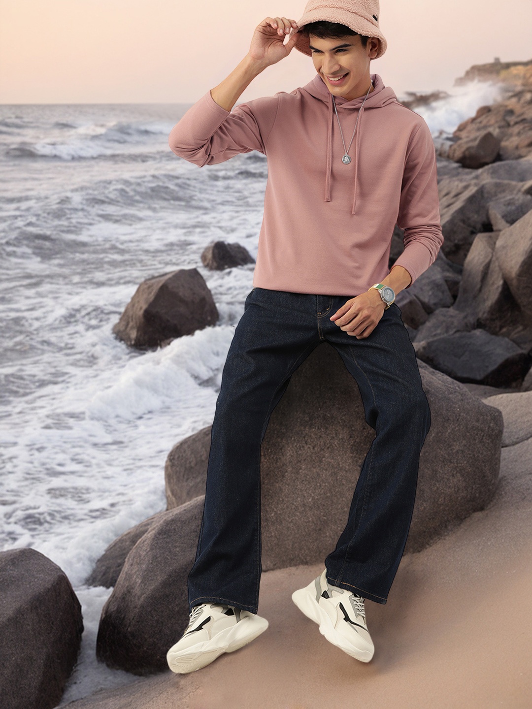 

M&H Easy Hooded Pullover Sweatshirt, Pink
