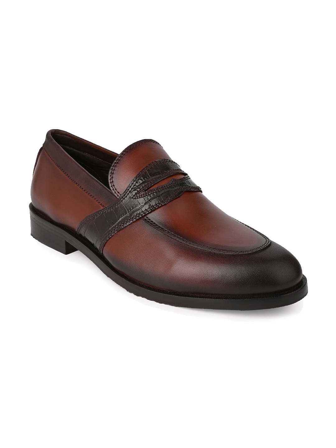 

LA BOTTE Men Leather Formal Loafers, Brown