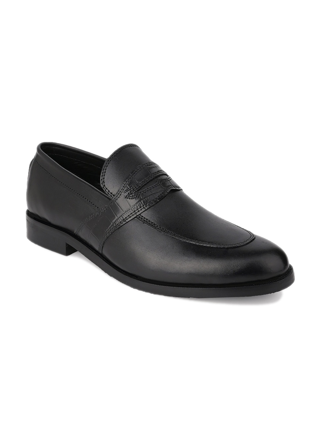 

LA BOTTE Men Leather Formal Loafers, Black