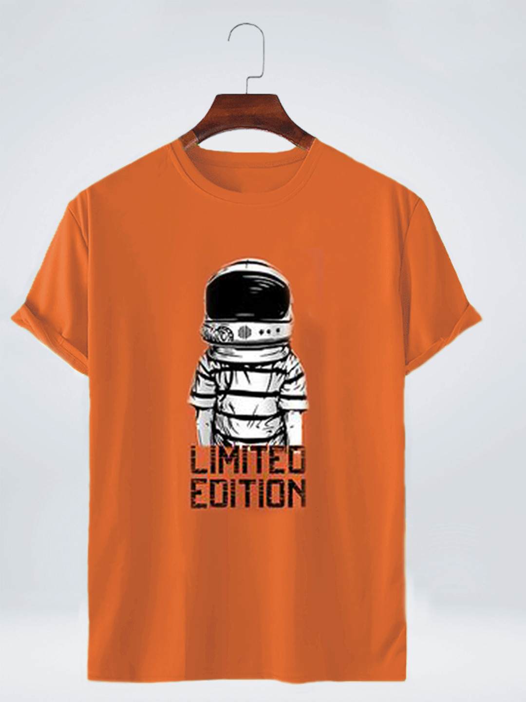

Try This Graphic Printed Cotton T-shirt, Orange