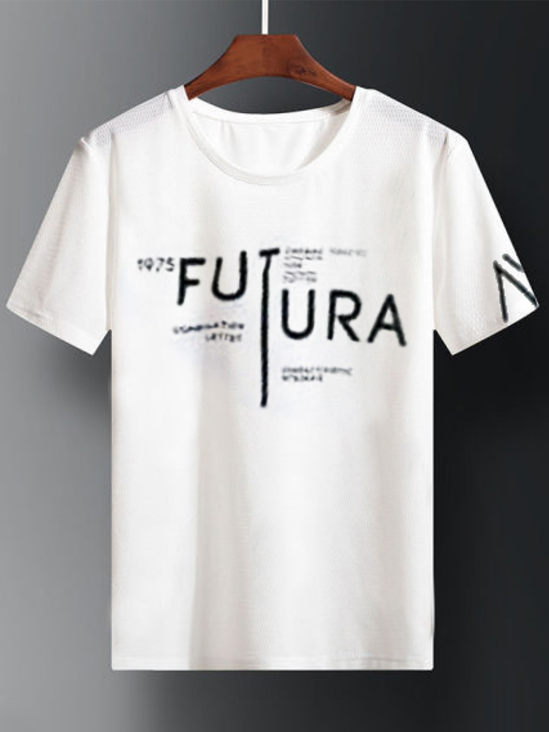 

Try This Typography Printed Monochrome Cotton T-shirt, White