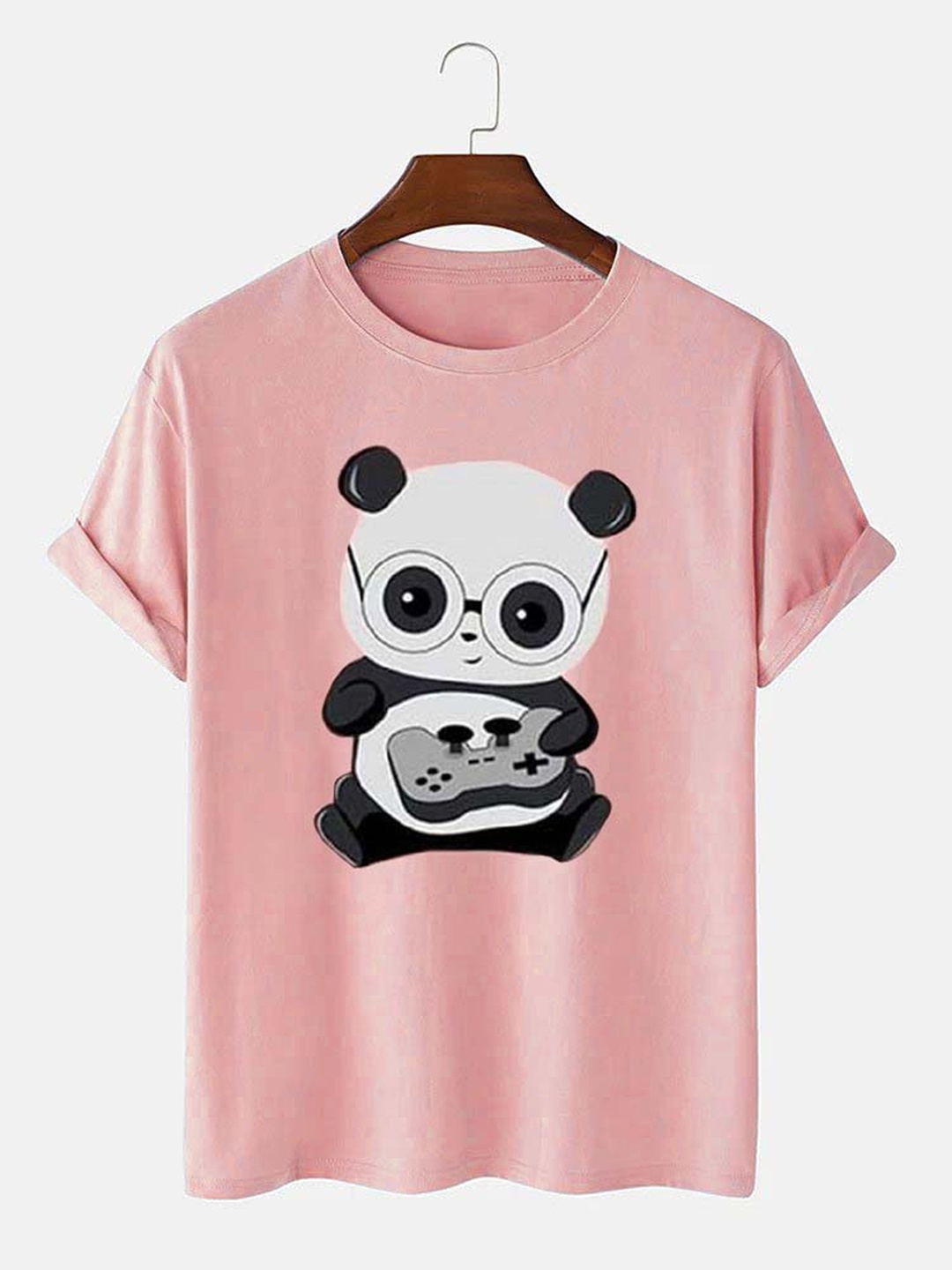 

Try This Graphic Printed Cotton T-shirt, Pink