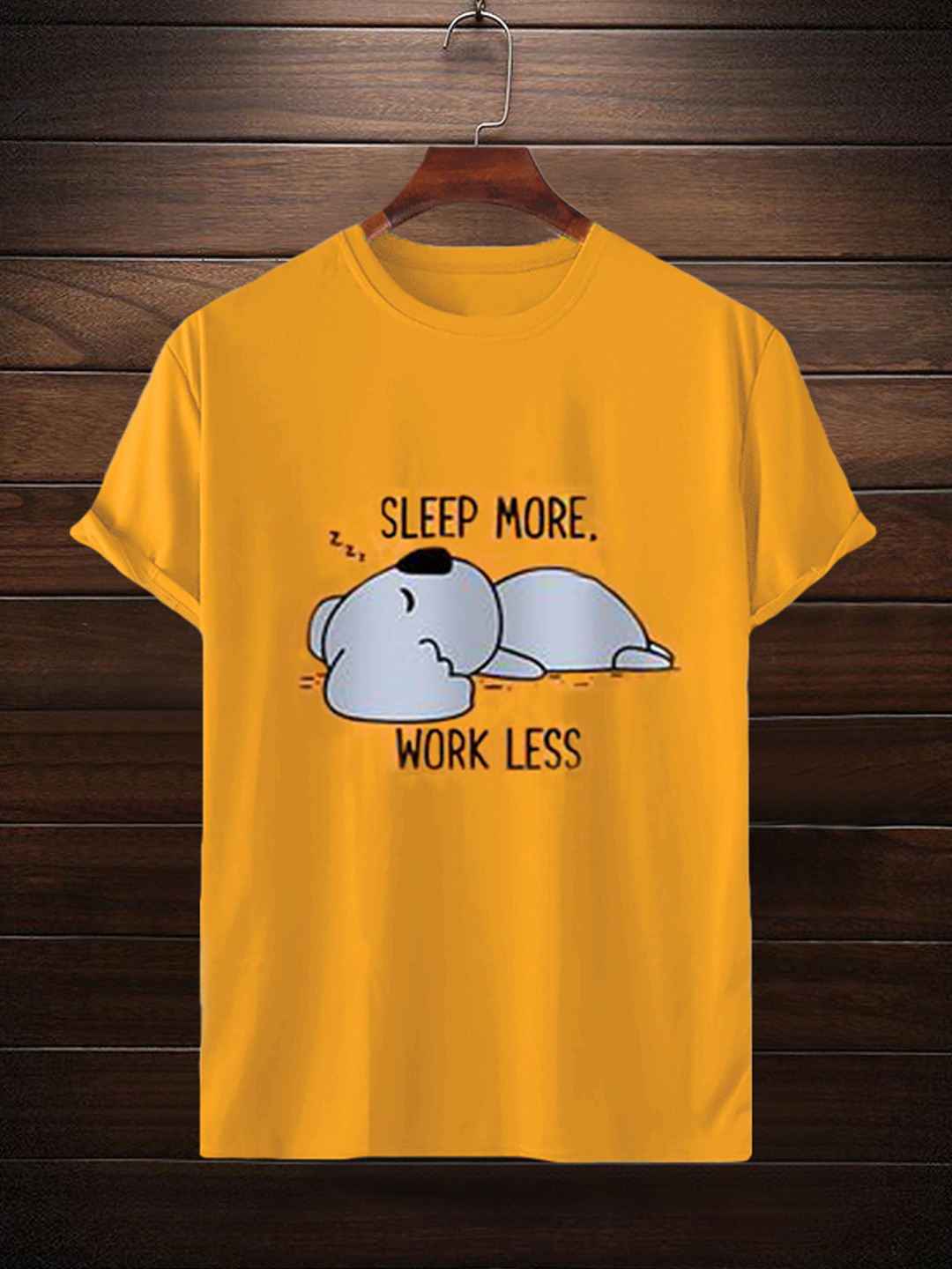 

Try This Graphic Printed Cotton T-shirt, Yellow