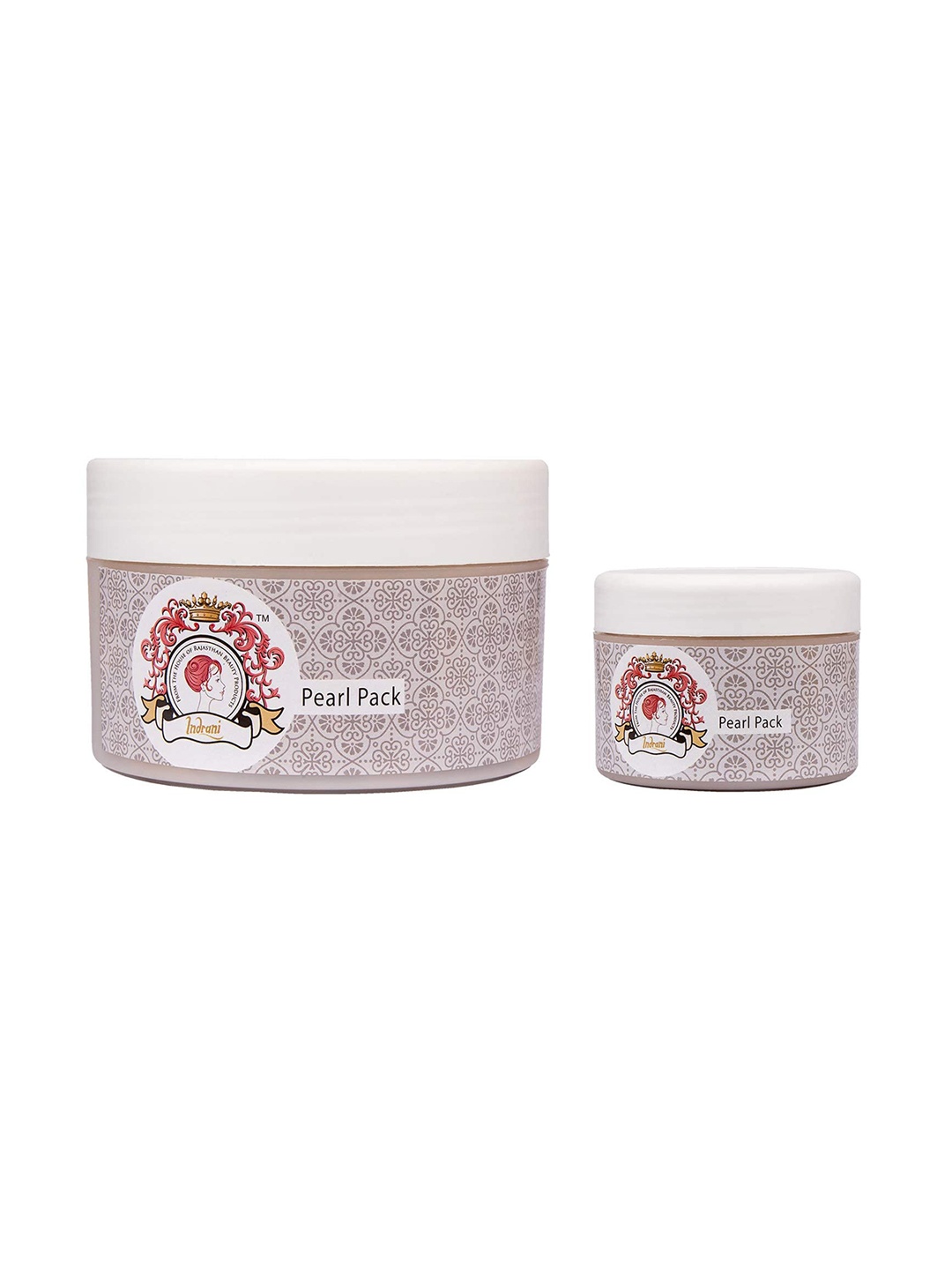 

Indrani Cosmetics Skin Rejuvenating Pearl Pack with Pearl Powder - 300 g, Grey