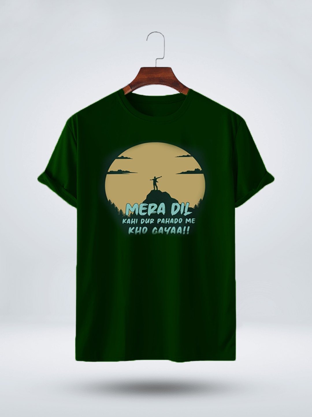 

Try This Graphic Printed Cotton T-shirt, Green