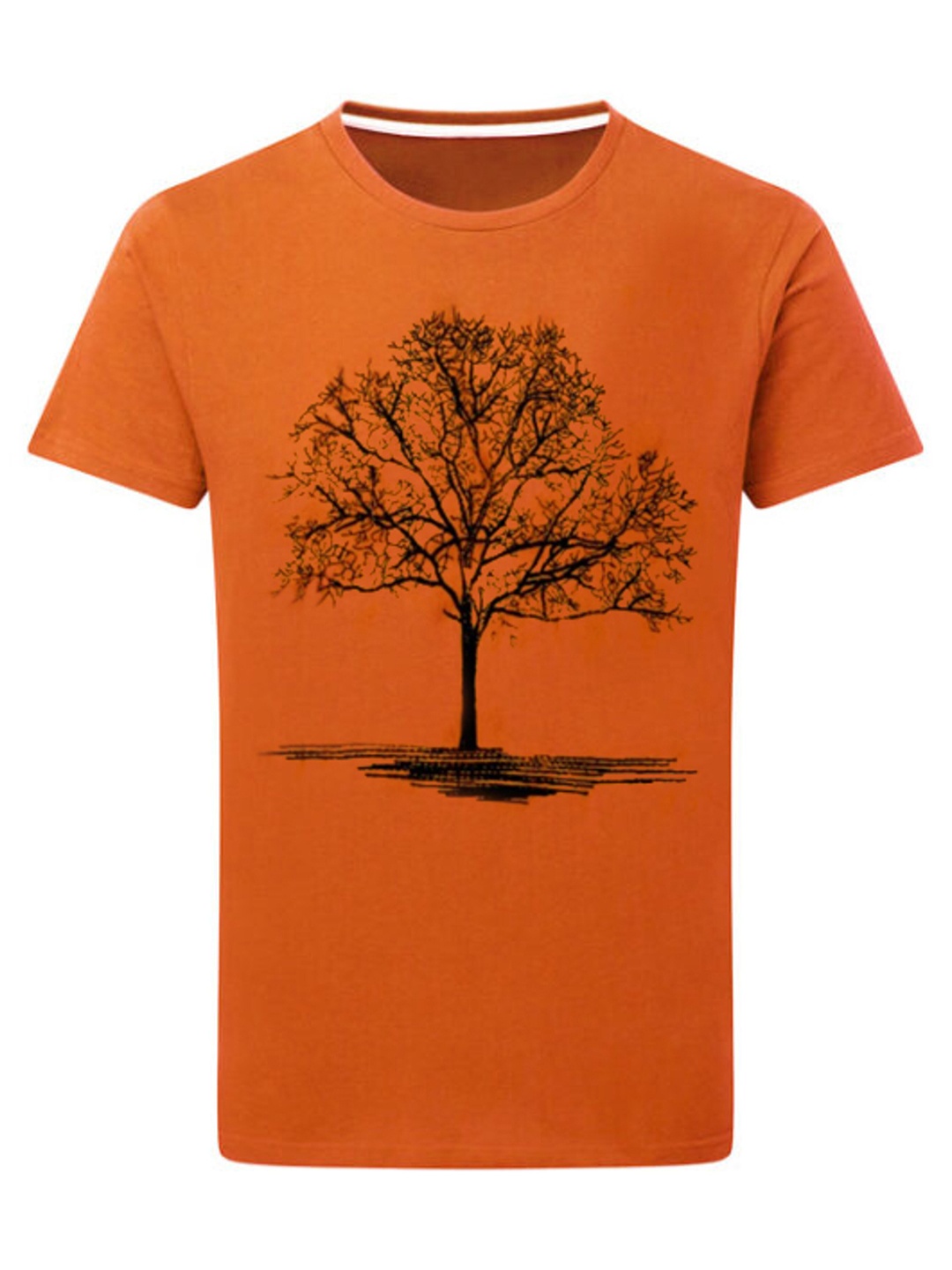 

Try This Graphic Printed Cotton T-shirt, Orange