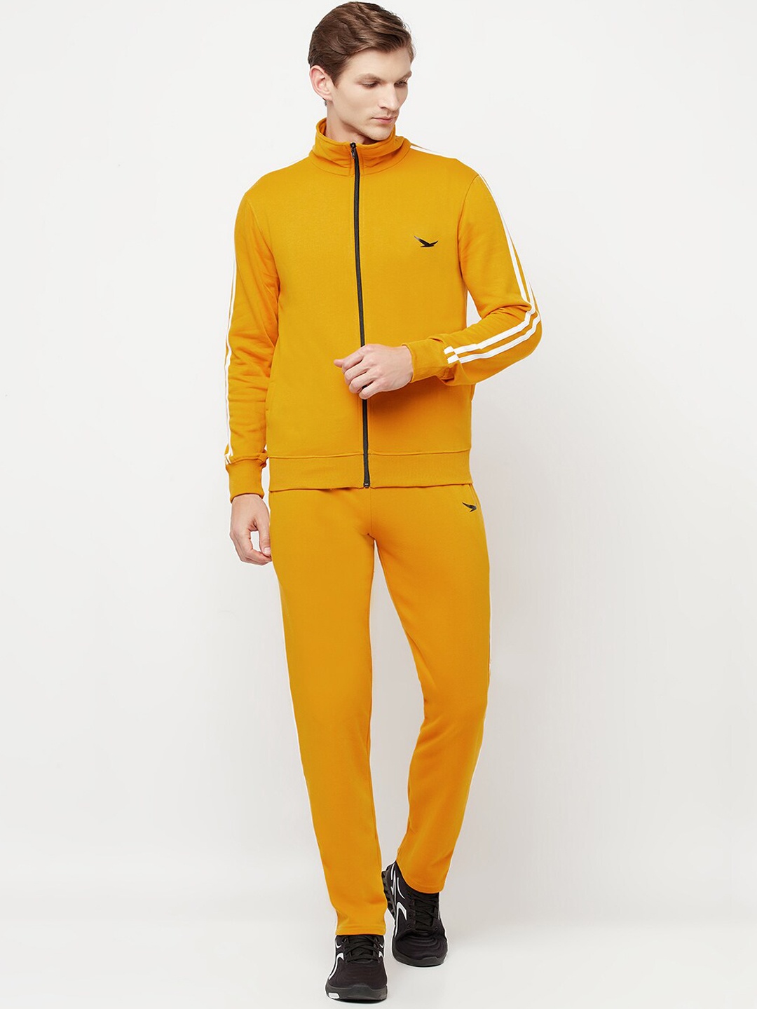 

HiFlyers Striped Detail Casual Tracksuits, Yellow
