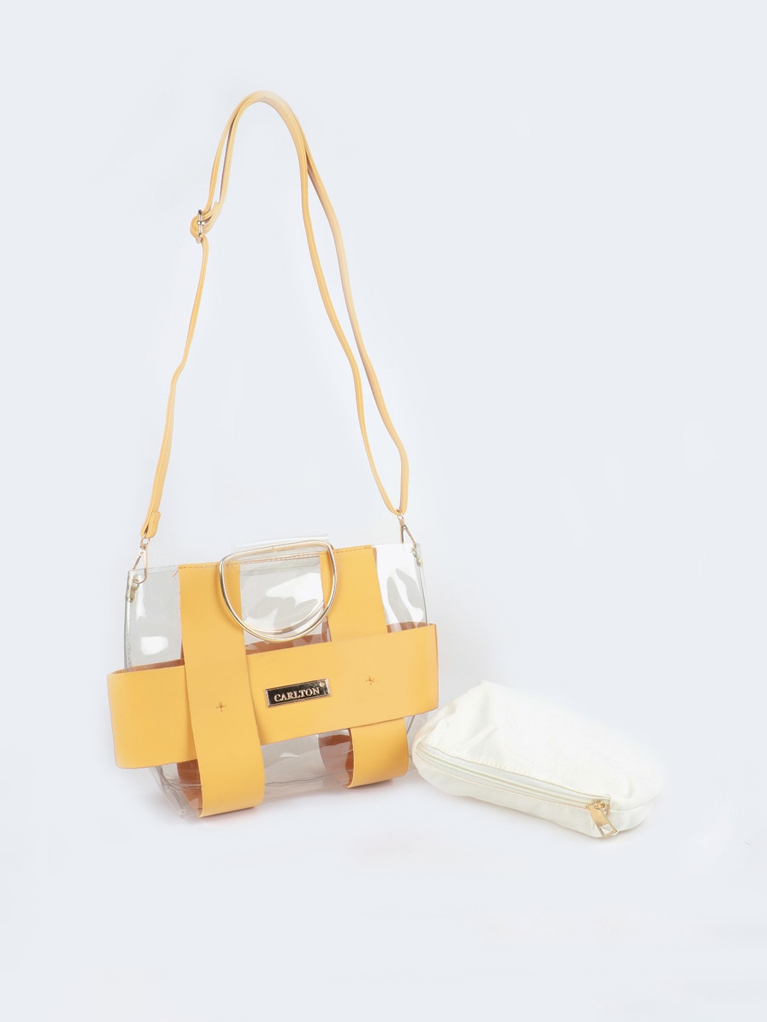 

Carlton London Colourblocked Oversized Shopper Satchel, Yellow