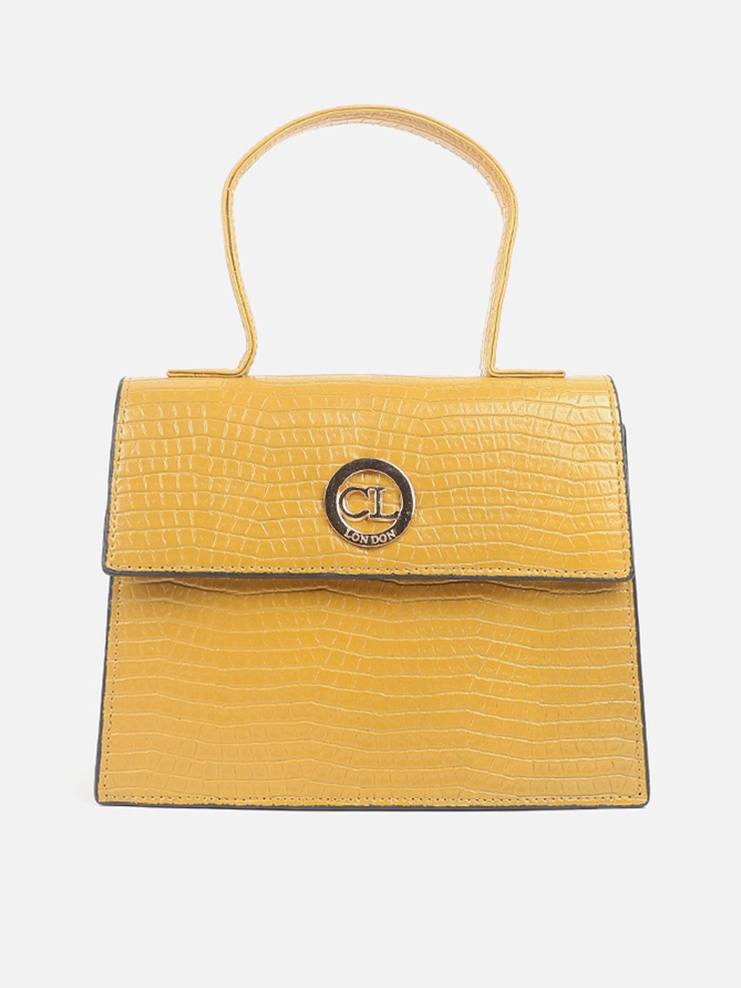 

Carlton London Textured Shopper Handheld Bag, Yellow
