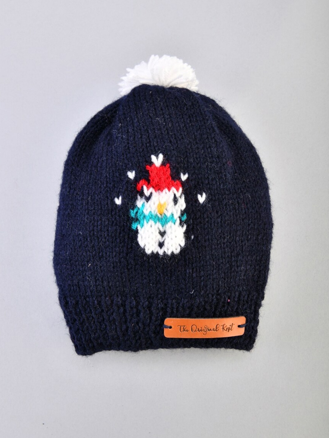 

The Original Knit Infant Kids Snowman Acrylic Beanie, Navy blue