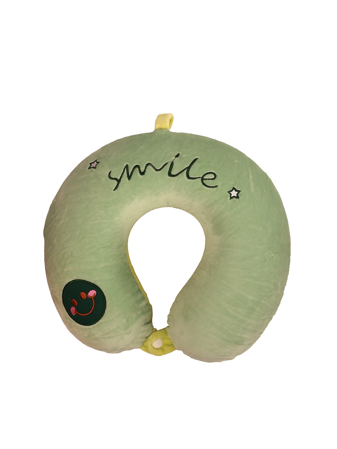 

SKYLOFTS Textured Breathable Memory Foam Neck Pillow, Green