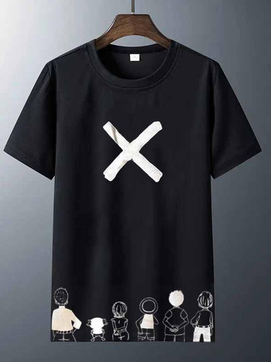 

Try This Graphical Printed Cotton T-shirt, Black