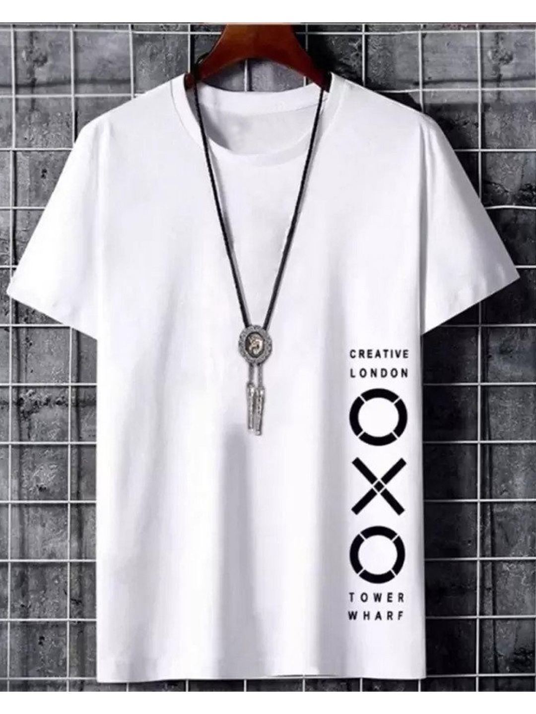 

Try This Typography Printed Monochrome Cotton T-shirt, White