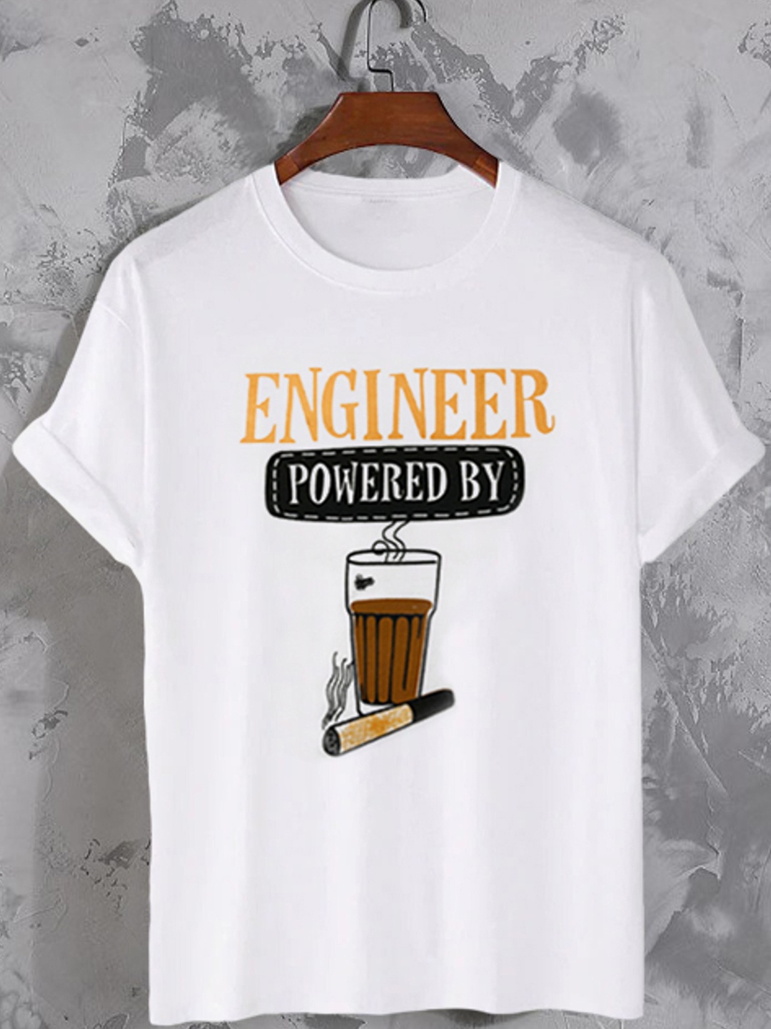 

Try This Typography Printed Cotton T-shirt, White