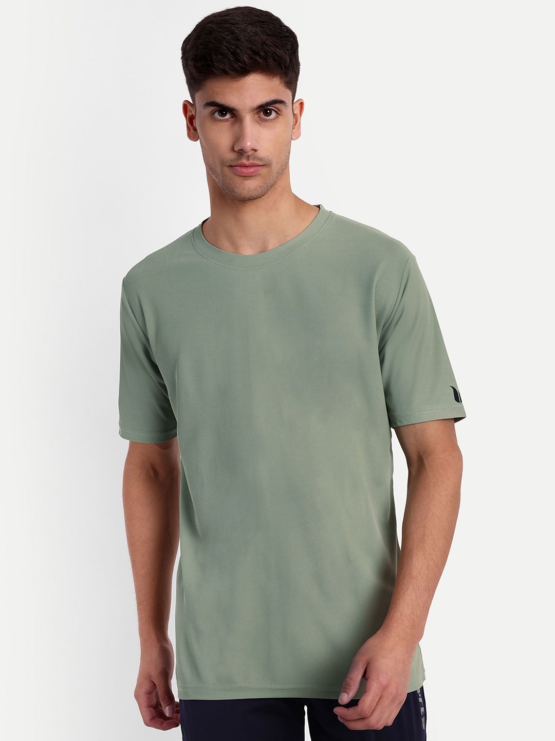 

Lyriss Round Neck Short Sleeve Dri-FIT Sports T-shirt, Green
