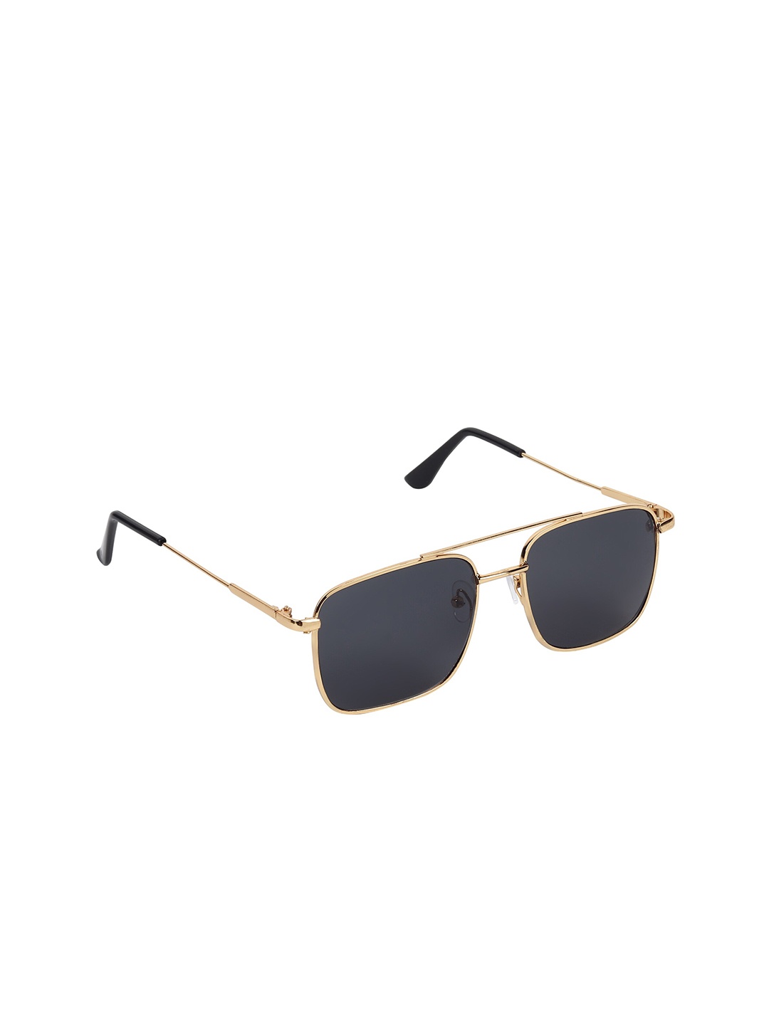 

GARTH Unisex Lens & Square Sunglasses With UV Protected Lens GRT_3076_G, Black