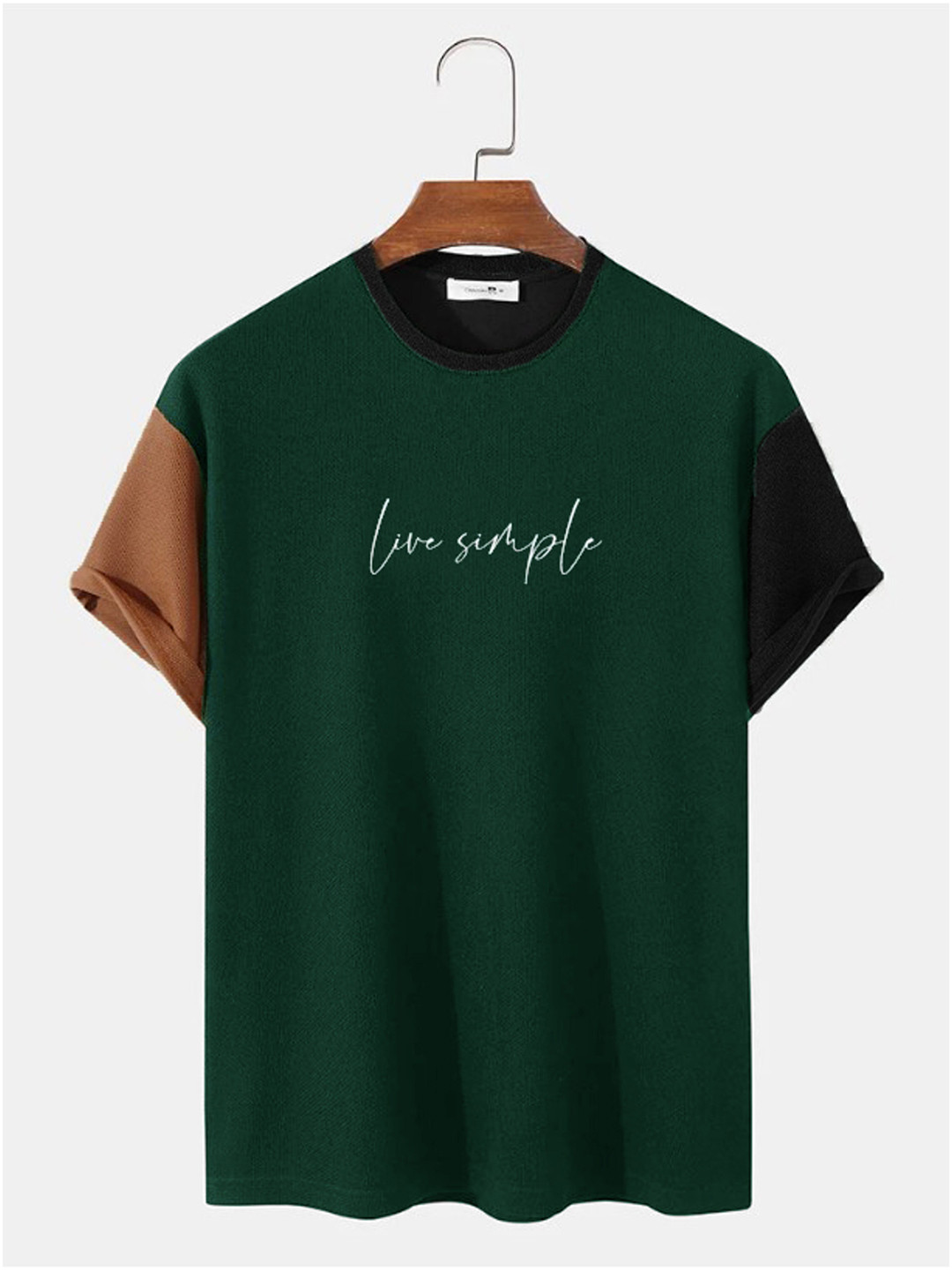 

Try This Typography Printed Cotton T-shirt, Green