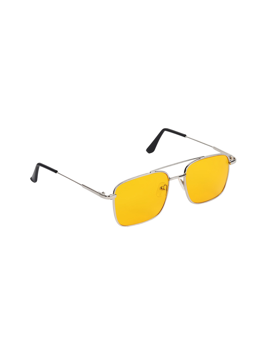 

SCAGLIA Unisex Square Sunglasses with UV Protected Lens SCG_3076_N-YLW, Yellow