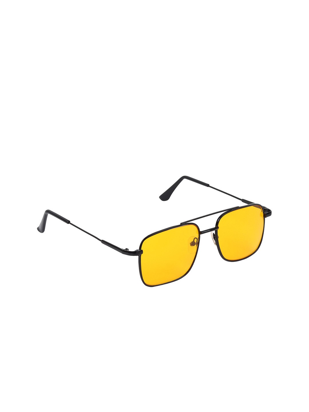 

SCAGLIA Lens & Square Sunglasses With UV Protected Lens, Yellow