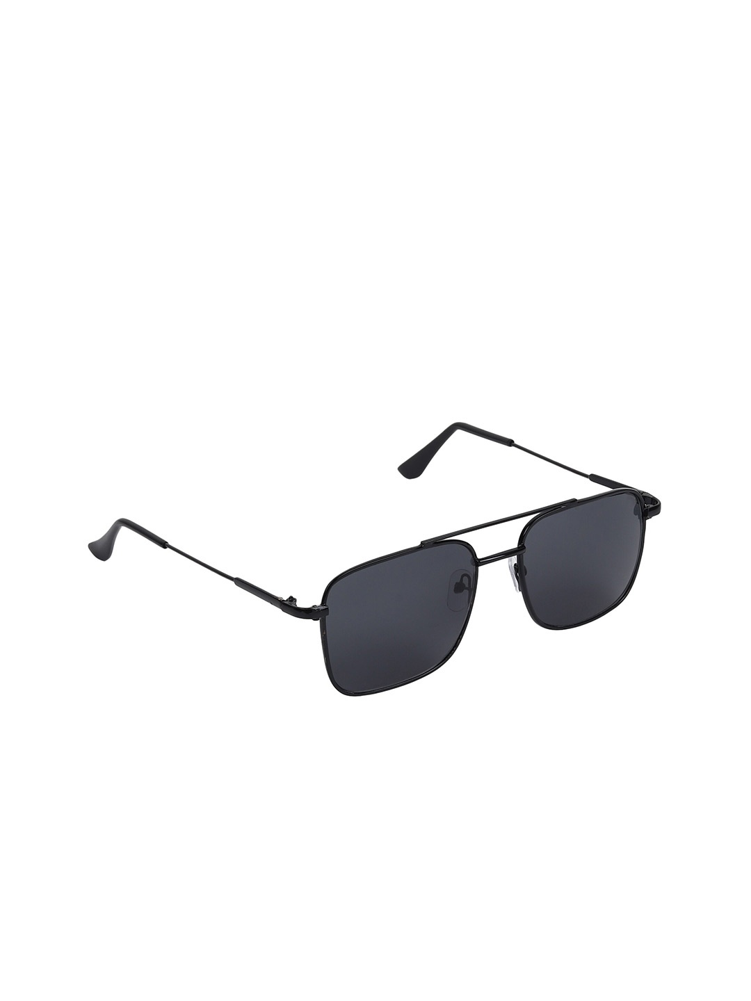 

ALIGATORR Unisex Square Sunglasses with UV Protected Lens AGR_3076_BLK, Black