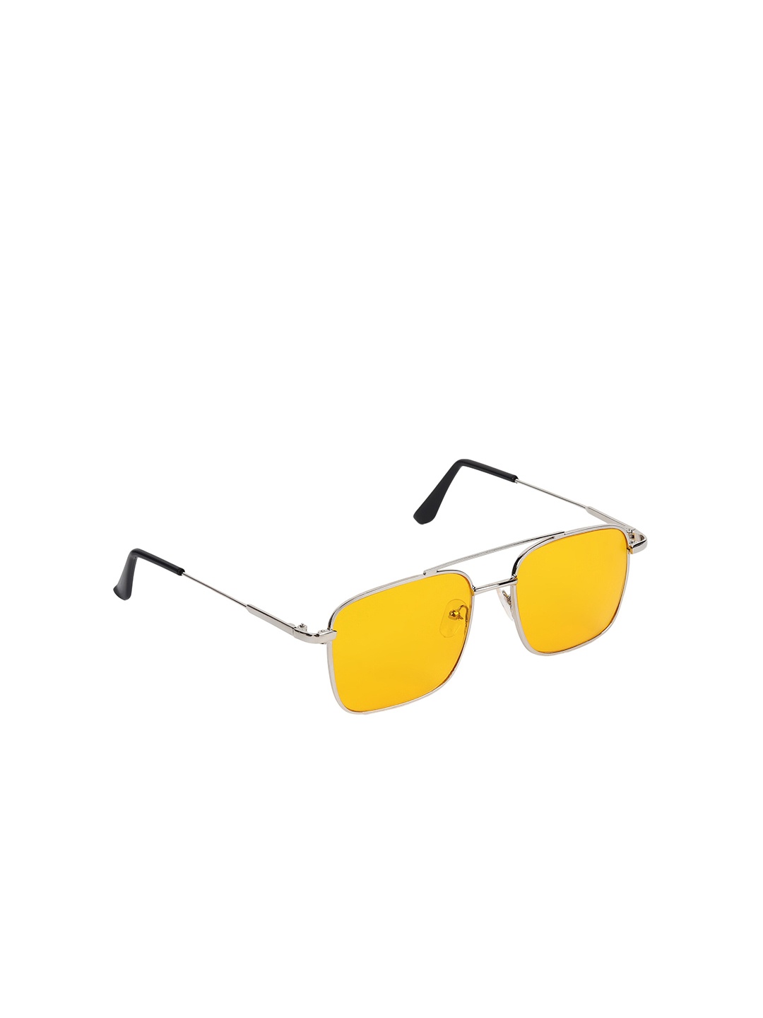 

ALIGATORR Unisex Square Sunglasses with UV Protected Lens AGR_3076_N-YLW, Yellow