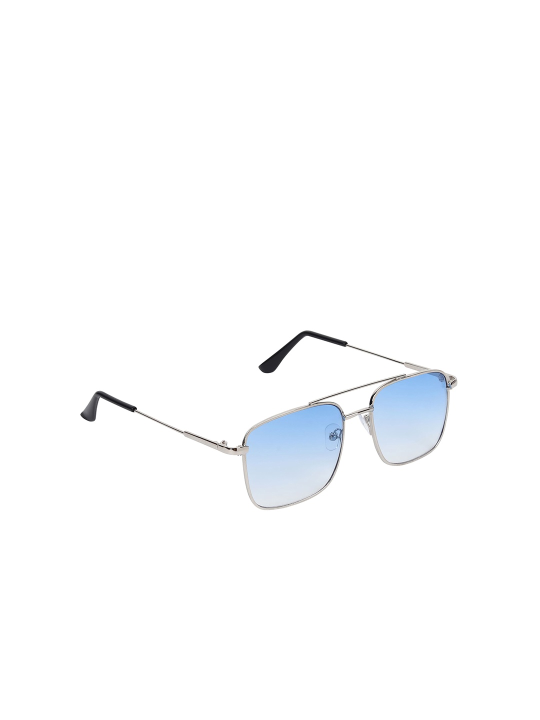

ALIGATORR Unisex Square Sunglasses with UV Protected Lens AGR_3076_S-SBLU, Blue